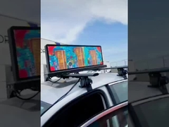 Πλήρως έγχρωμη εξωτερική αδιάβροχη οθόνη P4 διπλής όψης IP 65 960mmX 320mm