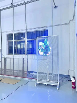 Εξωτερικές διαφανείς οθόνες LED P5.2 για αίθουσες εκθέσεων και εμπορικές εκθέσεις