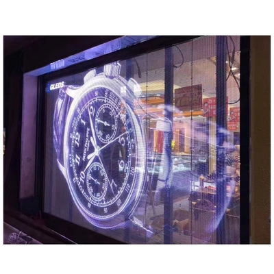 Διαφήμιση Pixel Pitch 3.91mm Διαφανής οθόνη οθόνης LED για γυάλινους τοίχους