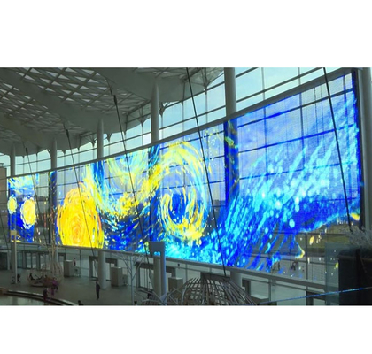 Εσωτερική και εξωτερική καθολική οθόνη LED διαφανούς διαστάσεως 4-4 για λιανική πώληση και έκθεση
