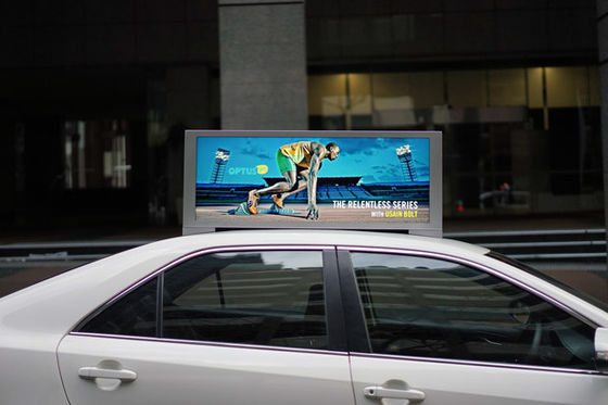 Επαγγελματικό P5 τοπ σημάδι 40000 Pixel/M2 ταξί συστημάτων σηματοδότησης ταξί τοπ ψηφιακό