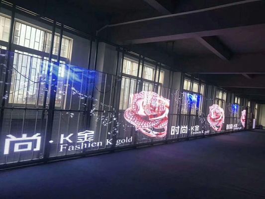 P3.91-7.8 το διαφανές οδηγημένο τοίχων παραθύρων μέγεθος 1000*500mm μονάδων γραφείου προθηκών λεπτό ελαφρύ ζυγίζει 10kg sqm