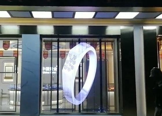 Εμπορική διαφανής επίδειξη κουρτινών των οδηγήσεων HD SMD P3.91