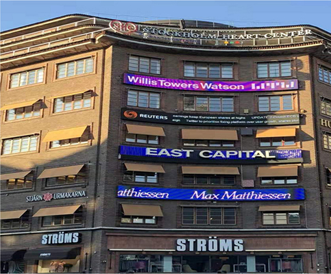 Υψηλή φωτεινότητα Αδιάβροχη εξωτερική διαφημιστική πινακίδα LED για διαφήμιση OOH