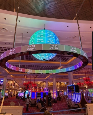 Εσωτερική οθόνη LED P1.95 Sphere 800nits HD ποιότητα οθόνης Νεαρή σχεδίαση