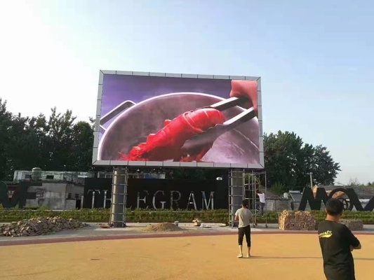 Υψηλή ανθεκτικότητα στο νερό OOH διαφημιστική οθόνη LED με LED RGB και προσαρμοσμένα πάνελ