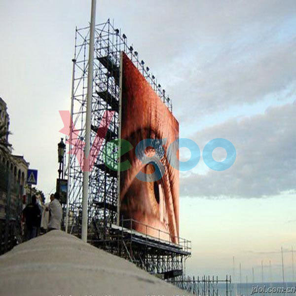 επίδειξη 7500cd/㎡ των υπαίθριων πλήρων οδηγήσεων χρώματος αθλητικών σταδίων P16